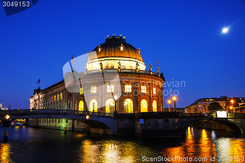 Image of Bode museum in Berlin at night