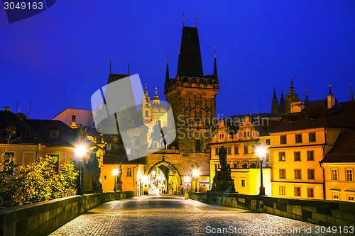 Image of The Old Town with Charles bridge in Prague