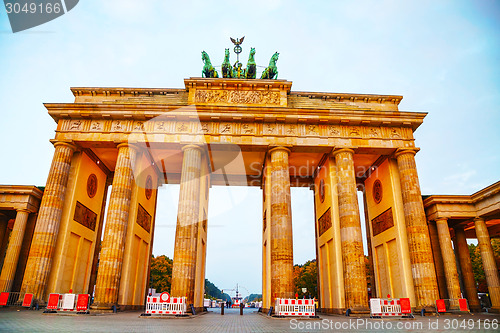 Image of Brandenburg gate in Berlin, Germany