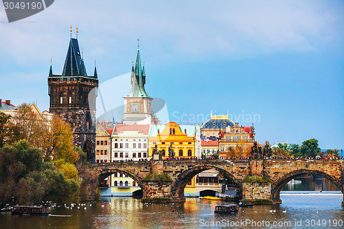 Image of The Old Town Charles bridge tower in Prague