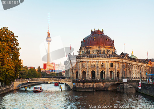 Image of Berlin cityscape early in the evening