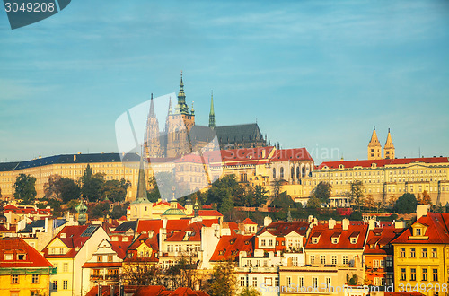 Image of Old Prague cityscape overview