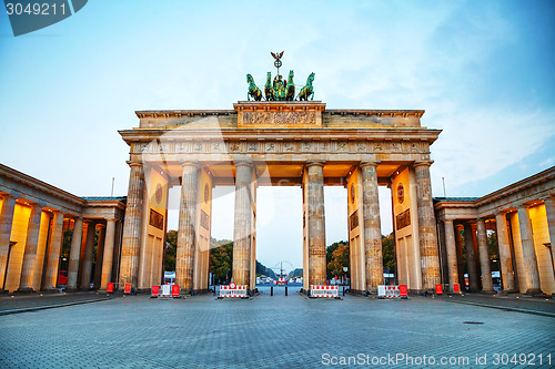 Image of Brandenburg gate in Berlin, Germany