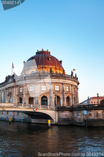 Image of Bode museum in Berlin in the evening