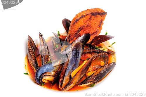 Image of Mussels in italian rustic style