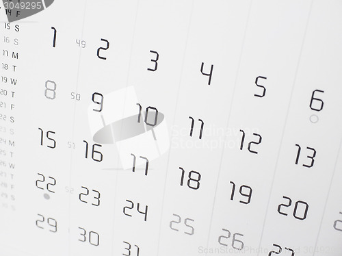 Image of Calendar page