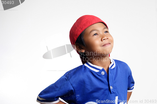 Image of Happy Kid looking up