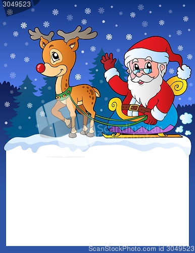 Image of Small frame with Santa Claus 8