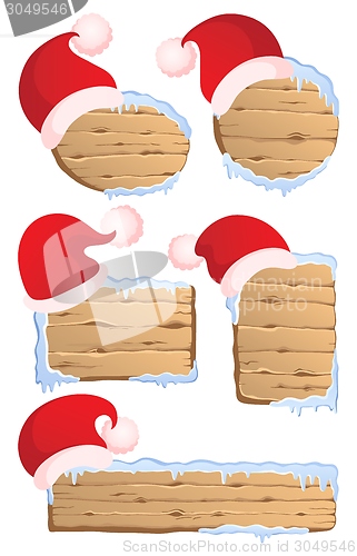 Image of Winter Christmas signs collection 1