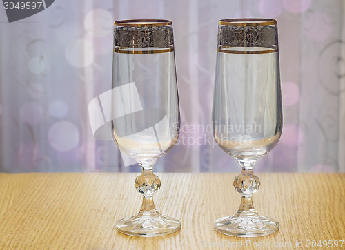 Image of Two beautiful glass of the glass.