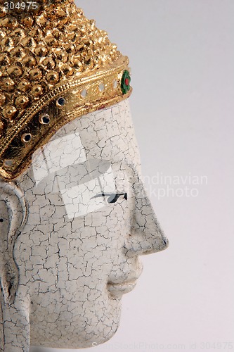 Image of buddha mask profile