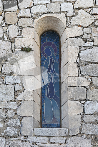 Image of Blessed Virgin window