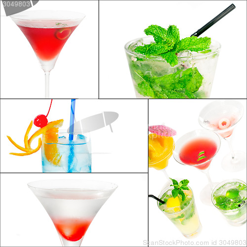 Image of cocktails collage