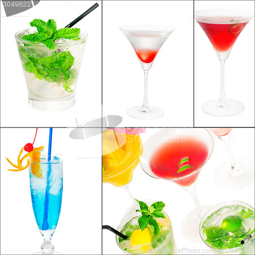 Image of cocktails collage