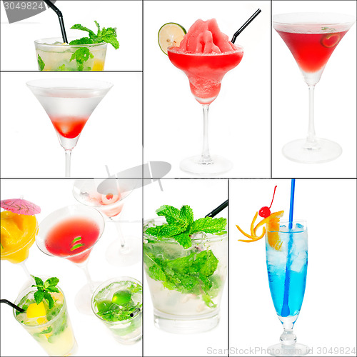 Image of cocktails collage