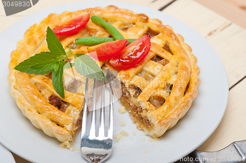 Image of home made beef pie