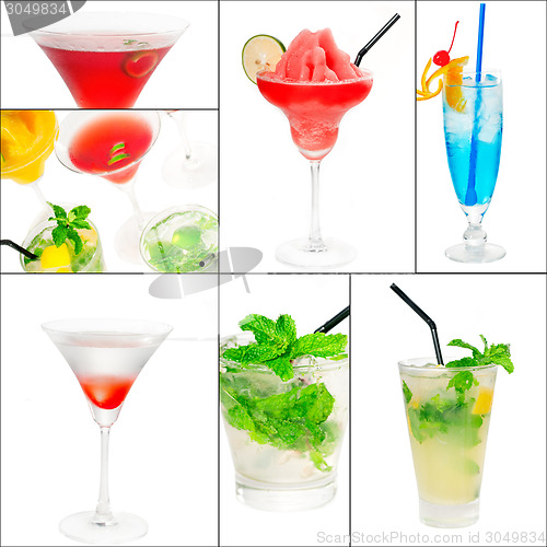 Image of cocktails collage