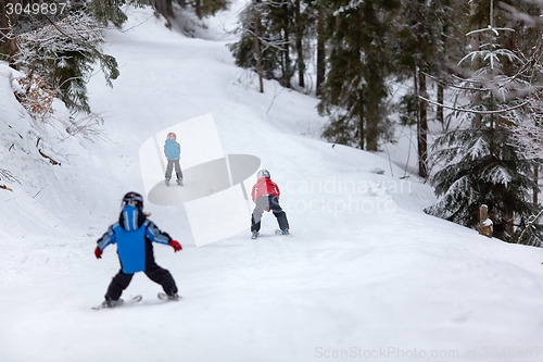 Image of Little skiers