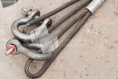 Image of Steel wire loops with shackles