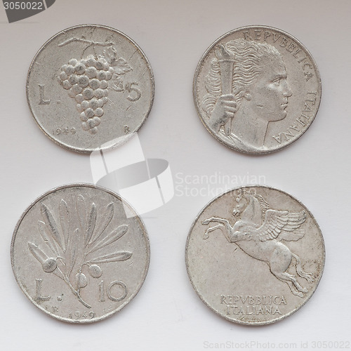 Image of Old Italian coins