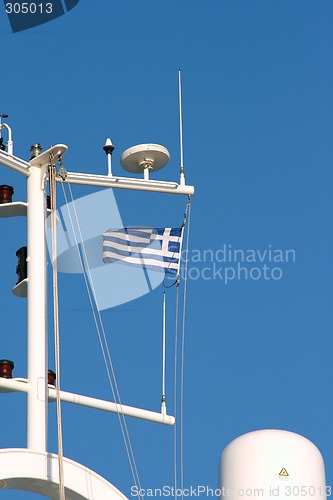 Image of radar and flag