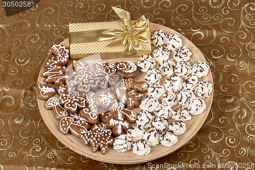 Image of Christmas cakes close up