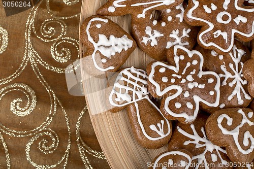 Image of Christmas cakes close up