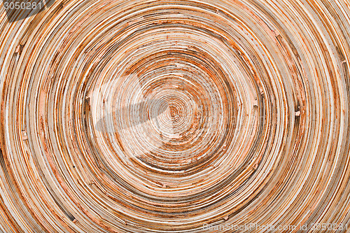 Image of circle wooden background