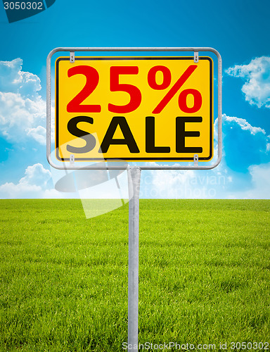 Image of 25 percent sale