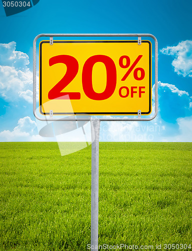 Image of 20 percent sale