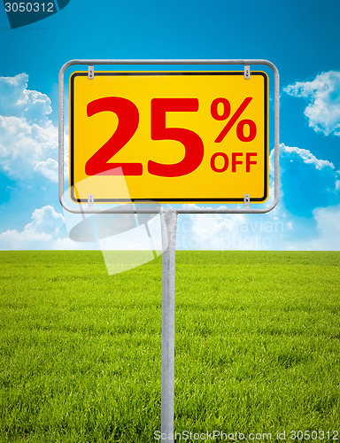 Image of 25 percent sale