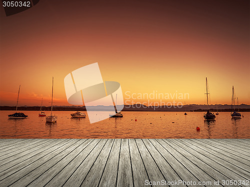 Image of Tutzing sunset