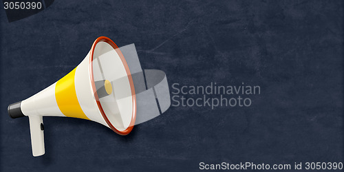 Image of chalkboard megaphone