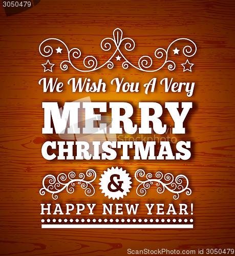 Image of Vintage Merry Christmas Background