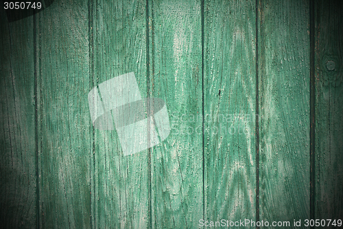 Image of green painted wooden texture