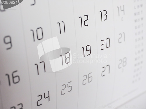 Image of Calendar page