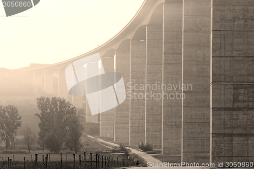 Image of Large highway viaduct ( Hungary)