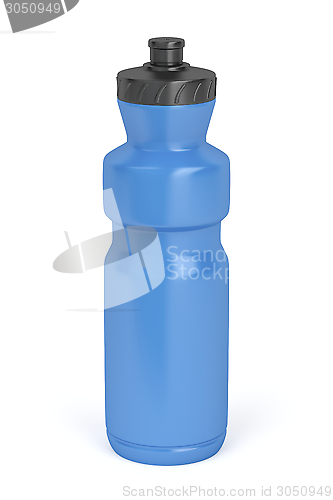 Image of Blue plastic bottle