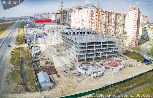 Image of Construction of shopping center in Tyumen