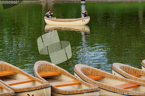 Image of Wooden canoes 