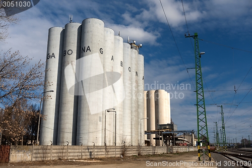 Image of Storage silos in daylight