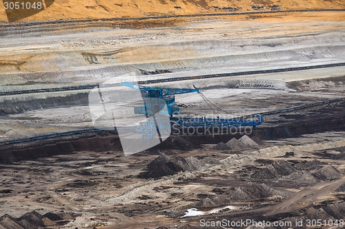 Image of Industrial mining machine in mine