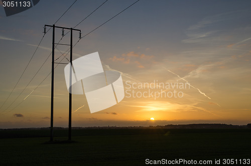 Image of Electricity distribution lines