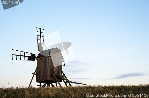 Image of Old wooden windmill