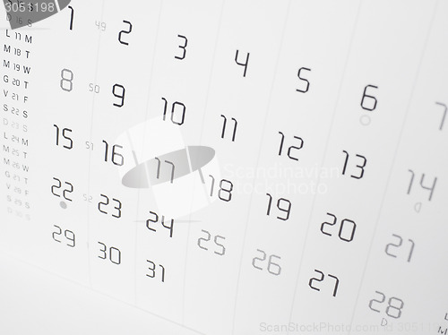 Image of Calendar page