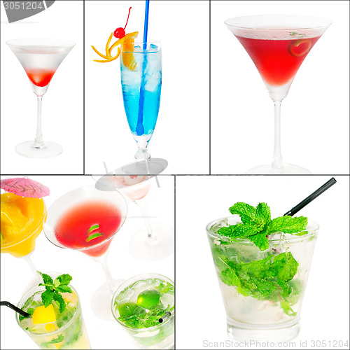 Image of cocktails collage