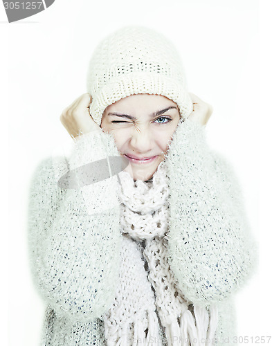 Image of girl cold winter