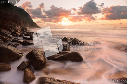 Image of Rocky ocean flows Zenith Beach Seascape