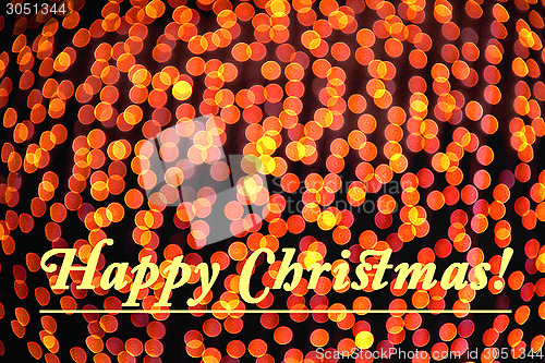 Image of Background of Golden Christmas Bokeh