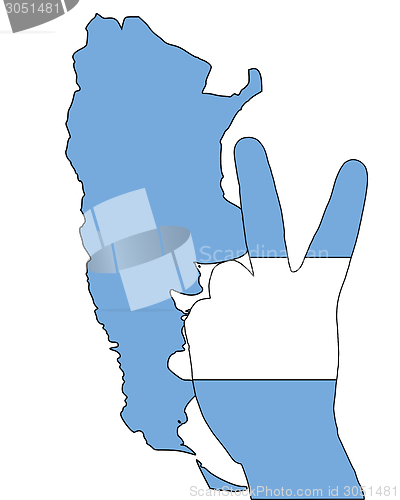 Image of Argentinian finger signal